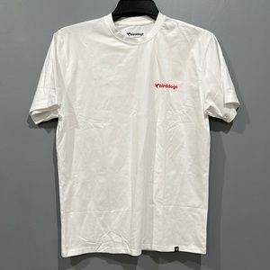 Birddogs Blue Flower Bird White Tee Size L